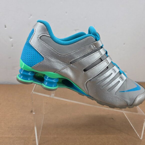 NIKE Womens Shox NZ Sneakers Gray Blue  Shoes Y 7 W8.5 739638-004 - Picture 6 of 16